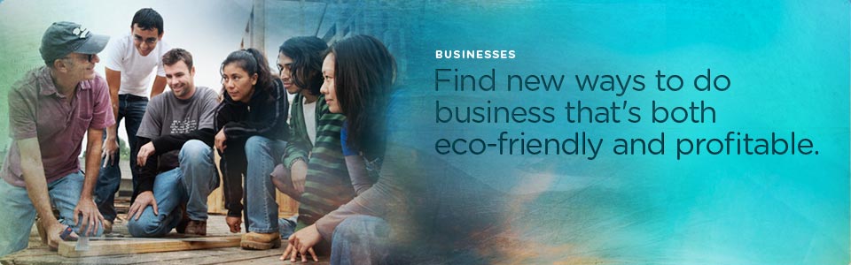Business: Find new ways to do business that's both eco-friendly and profitable